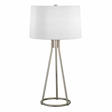 HUDSON & CANAL Henn, Hart  Nova Brushed Nickel Tapered Table Lamp TL0857